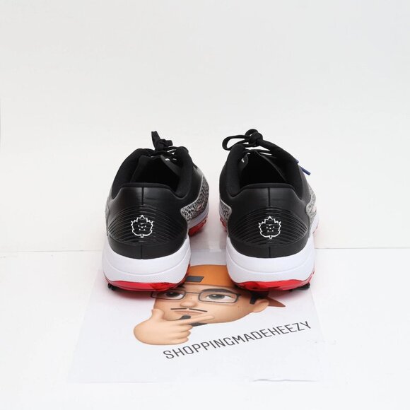 [US 8] NIKE REACT VAPOR 2 NRG Safari Bred Pack Golf Shoes Cleats Black Red - Picture 4 of 6